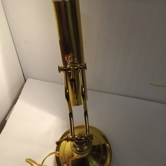 Vintage Brass Desktop Lamp, Piano lamp Adjustable Arm, Electric - Picture 14 of 14